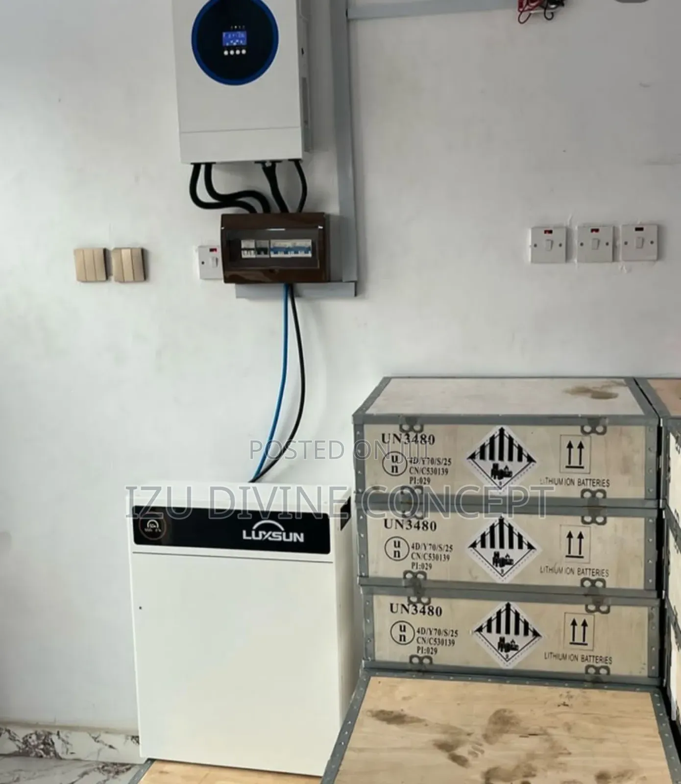 6.2kva Inverter Setup and 10kwh Lithium Battery Backup