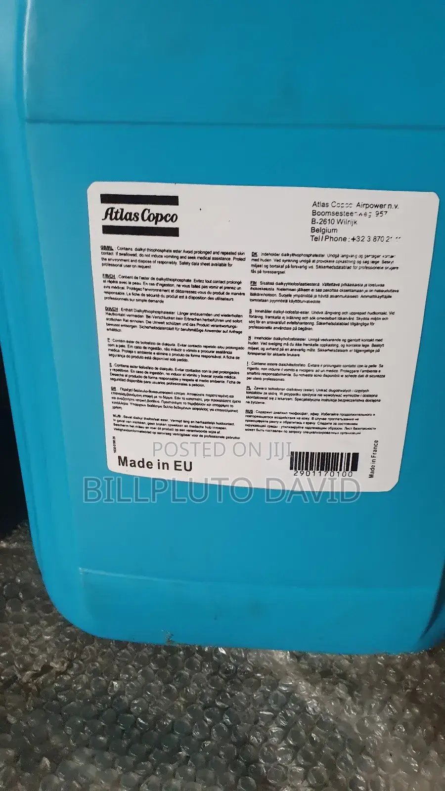 Synthetic Oil Atlas Copco