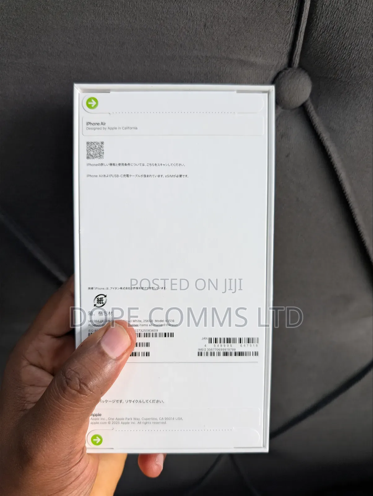 New Apple iPhone Air 256 GB White