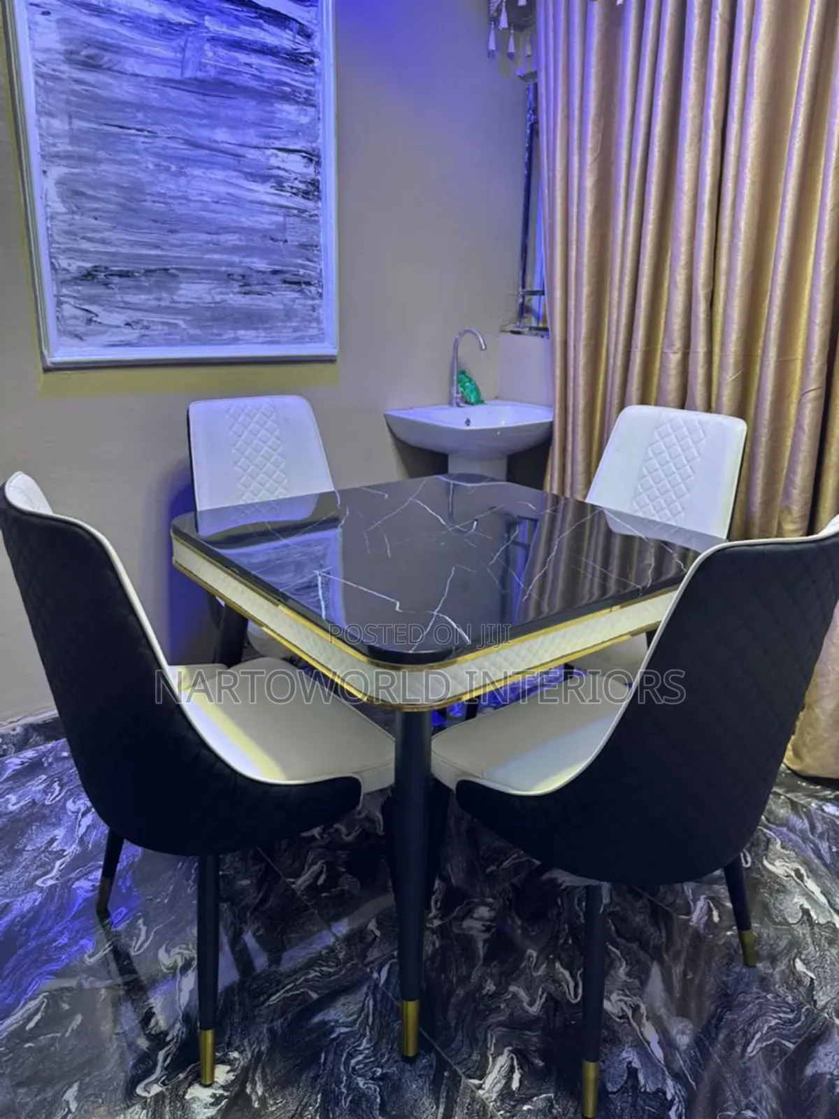 Modern 4-Seater Dining Set