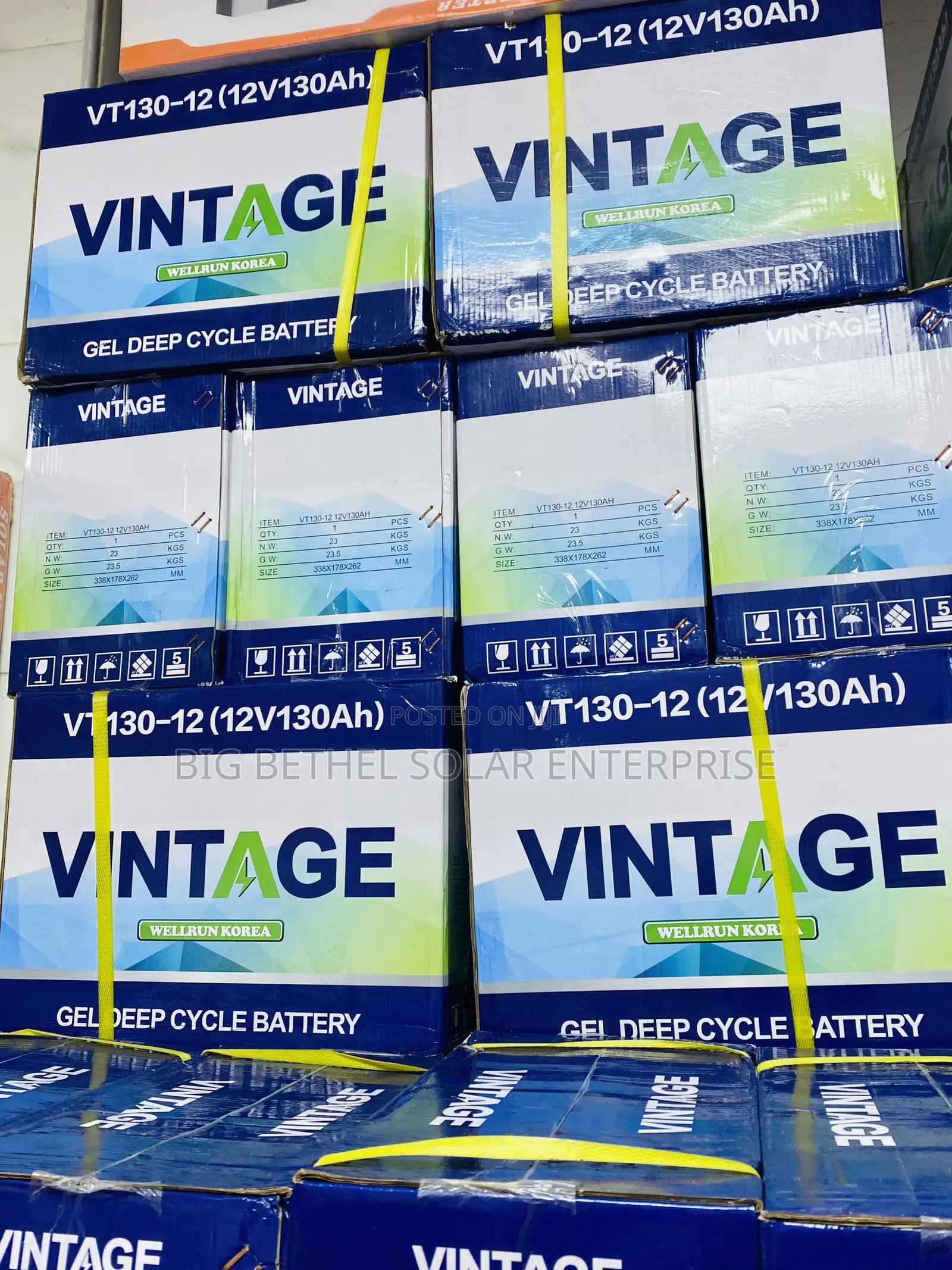 Vintage 100ah 12v Solar Power Battery