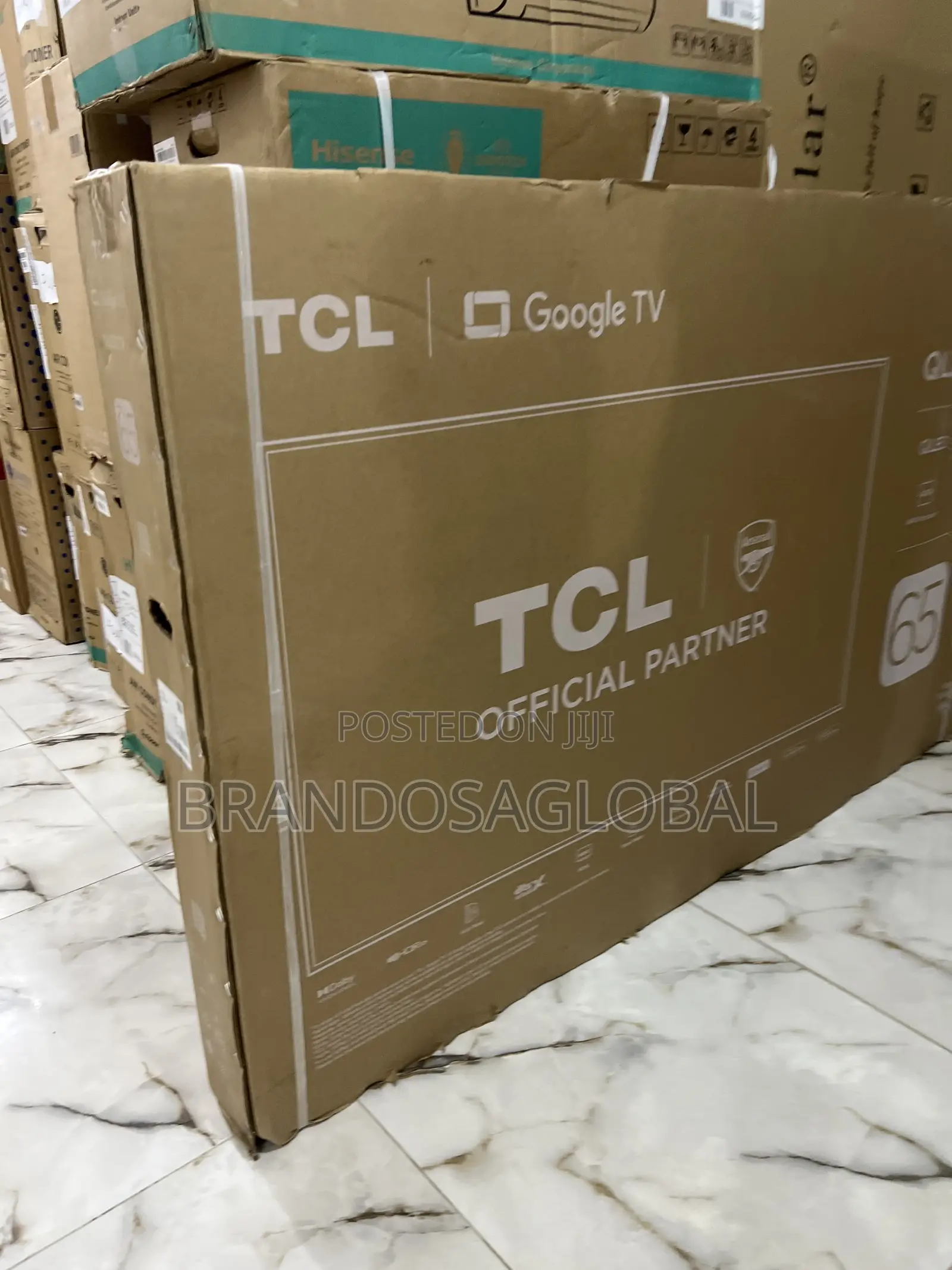 TCL 65" Inches Qled Google Smart Tv - Black + 1 Year Warranty 65p7k
