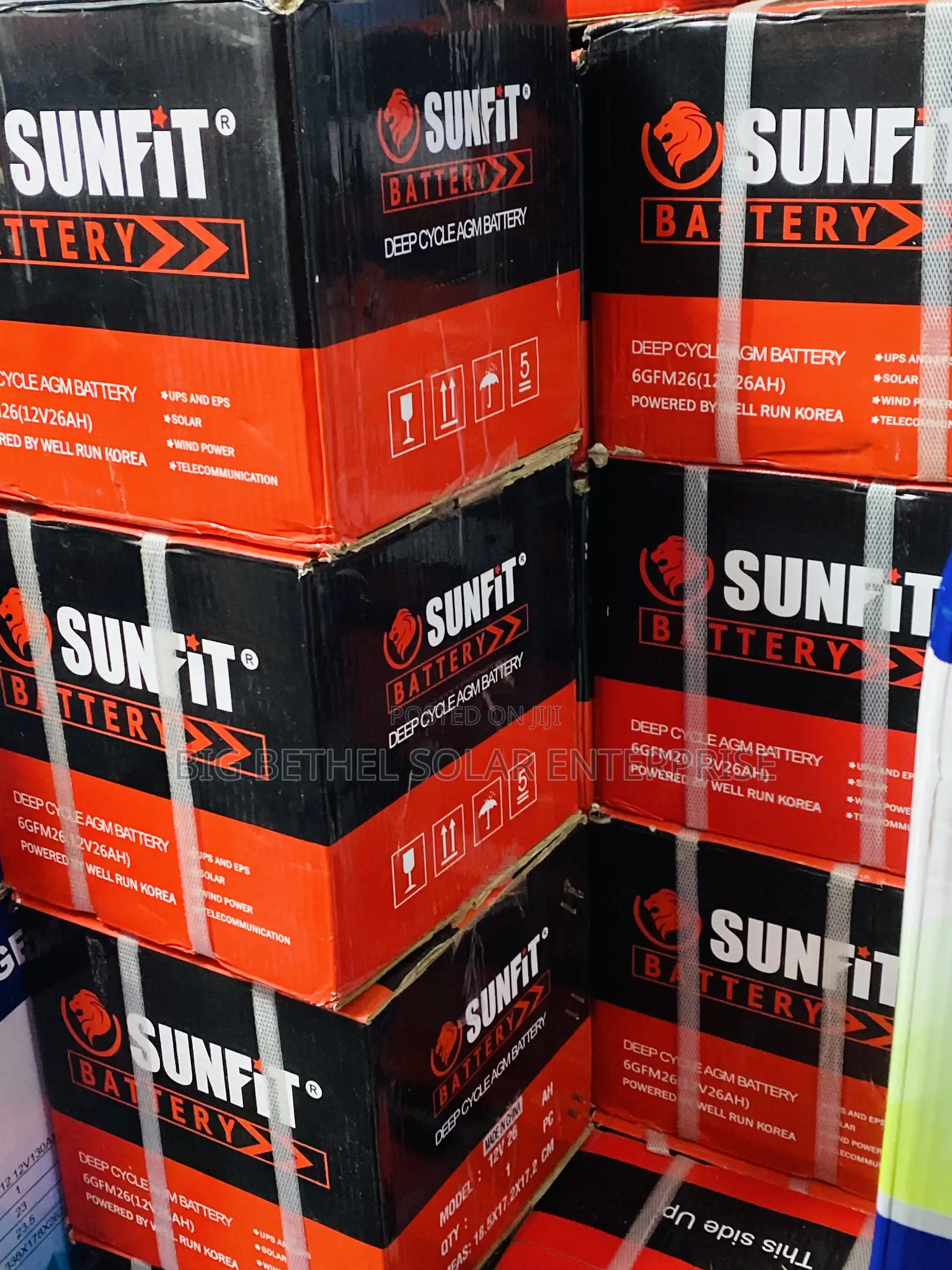 26ah Sunfit Solar Battery Available