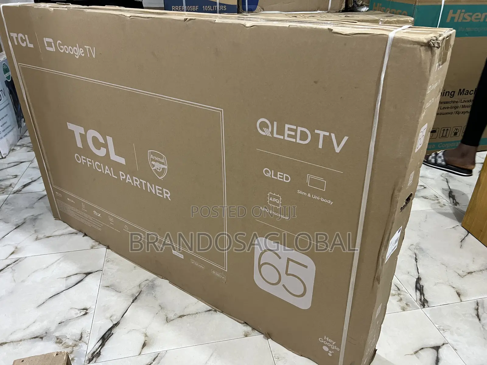 TCL 65 Inch Qled Android Ultra Slim Smart HDR Google Tv