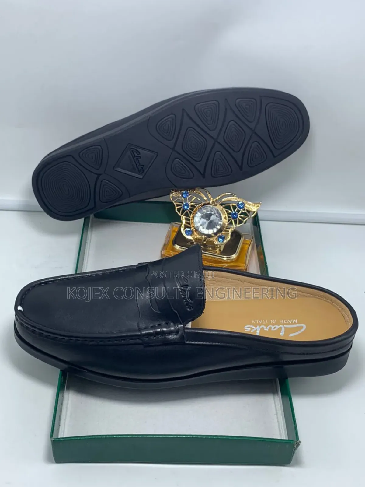 Versace Clarks Leather Half Shoe