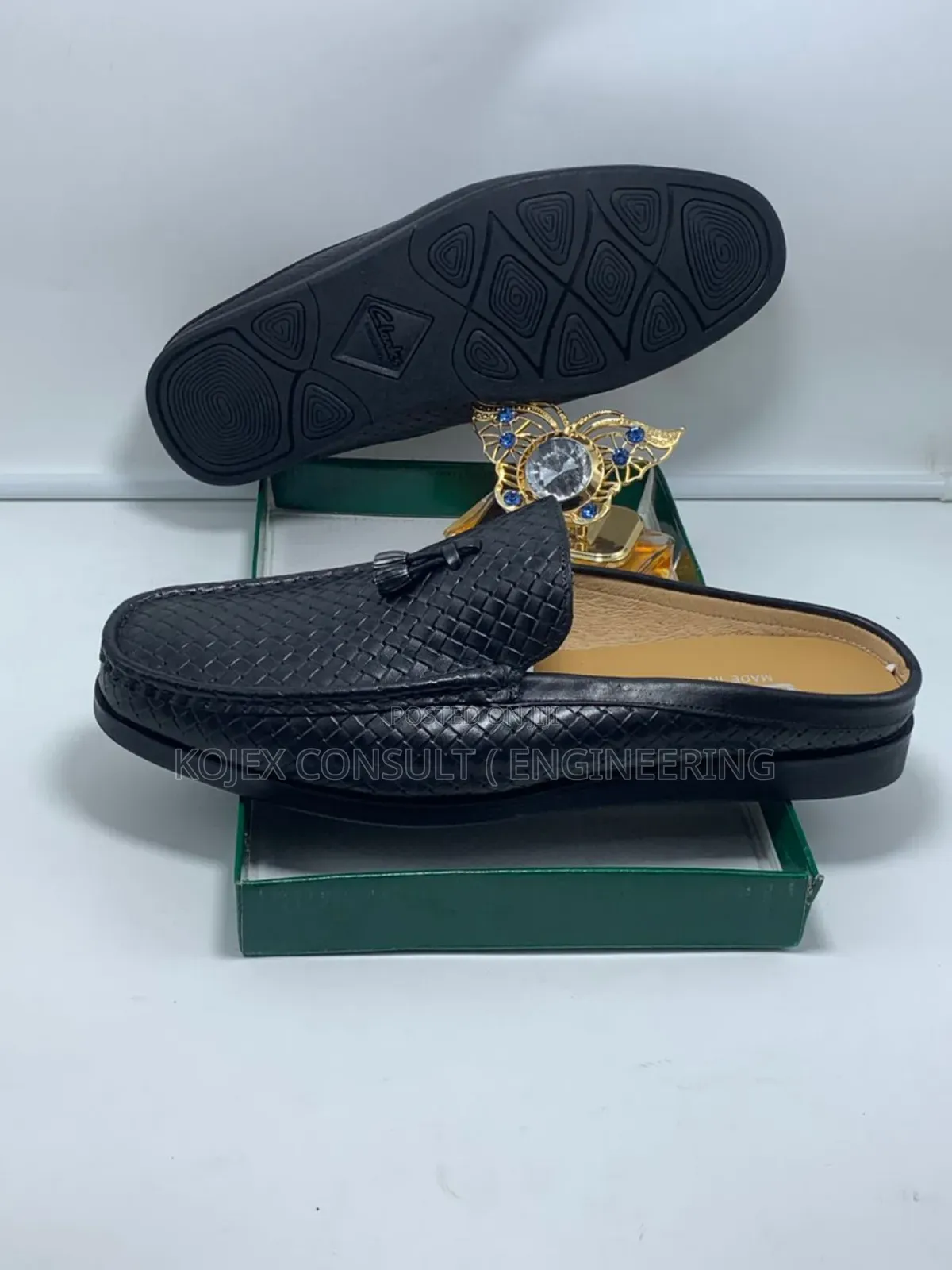 Versace Clarks Leather Half Shoe