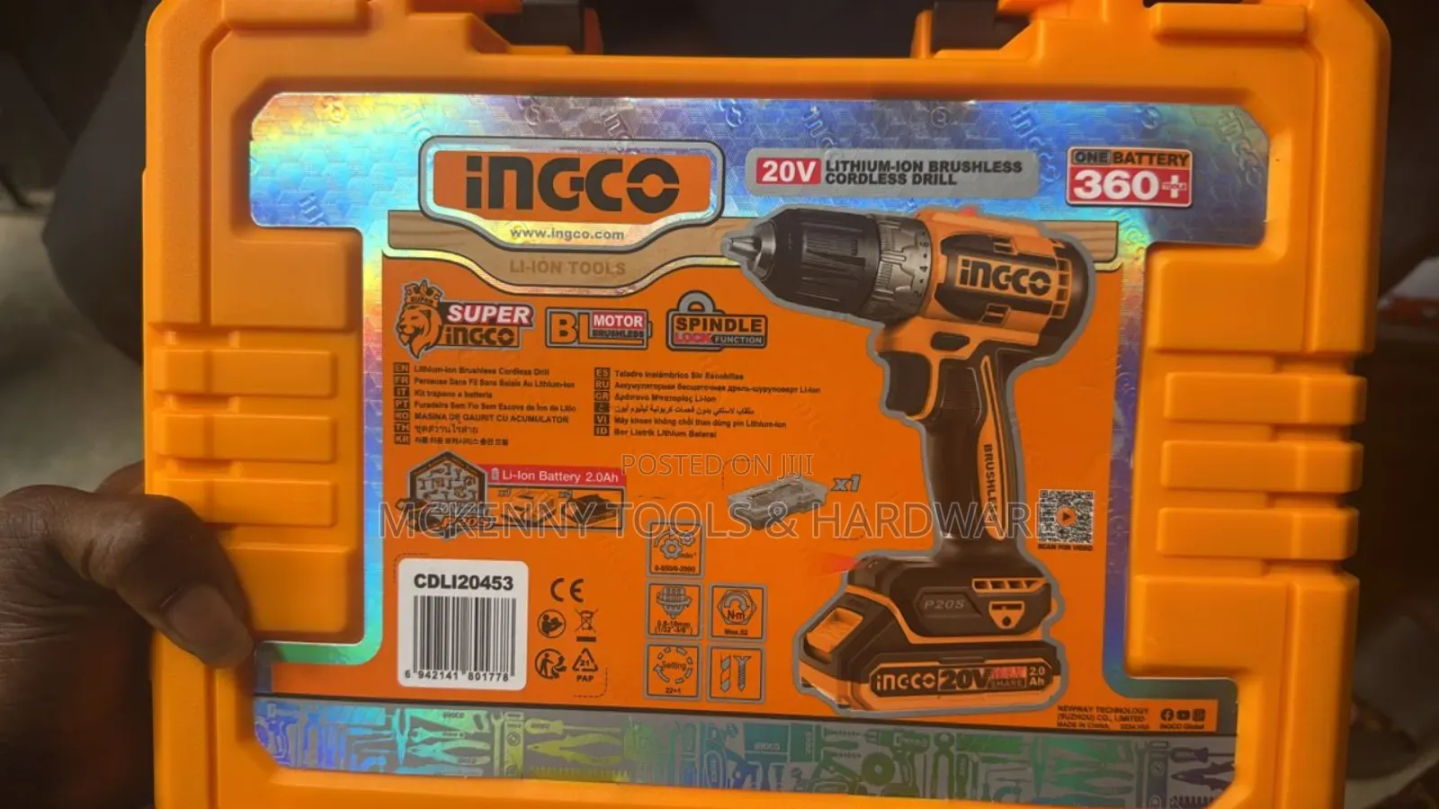 Ingco - 52nm Lithium-ion Cordless Drill With 2 X 2ah Battery & Charger