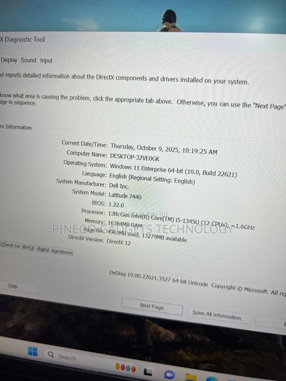 Laptop Dell Latitude 7440 16GB Intel Core I5 SSD 256GB