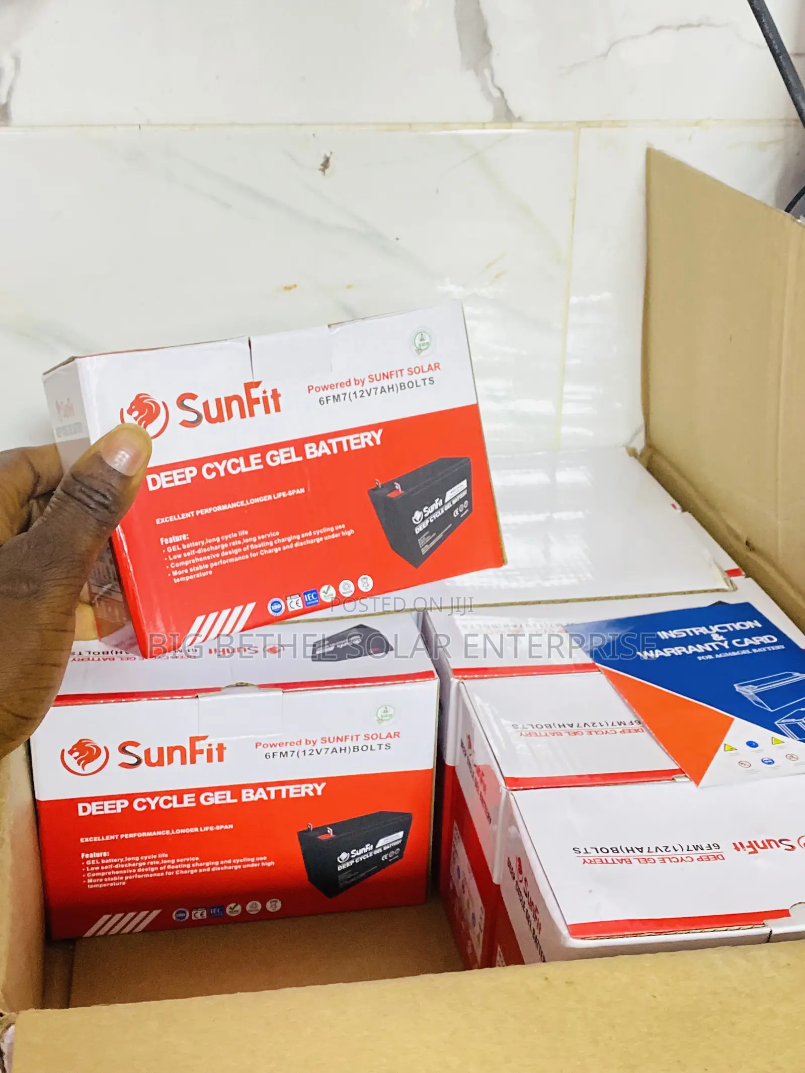 7ah 12v Sunfit Solar Gel Battery