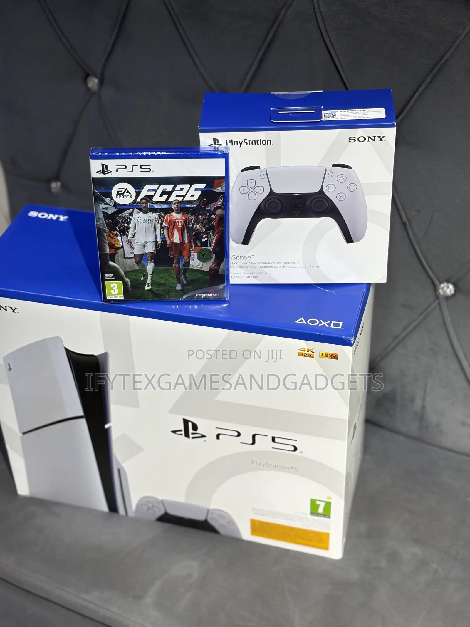 Sealed New Ps 5 Slim 1tb With Extra Pad and Fc26 Disc