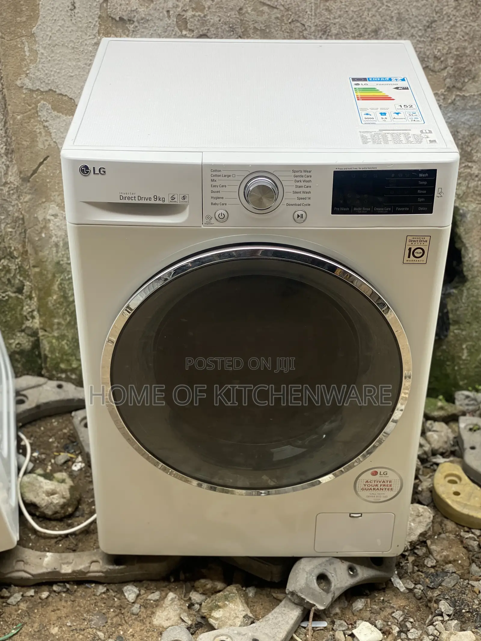 Lg Direct Drive 9kg Washing Machine