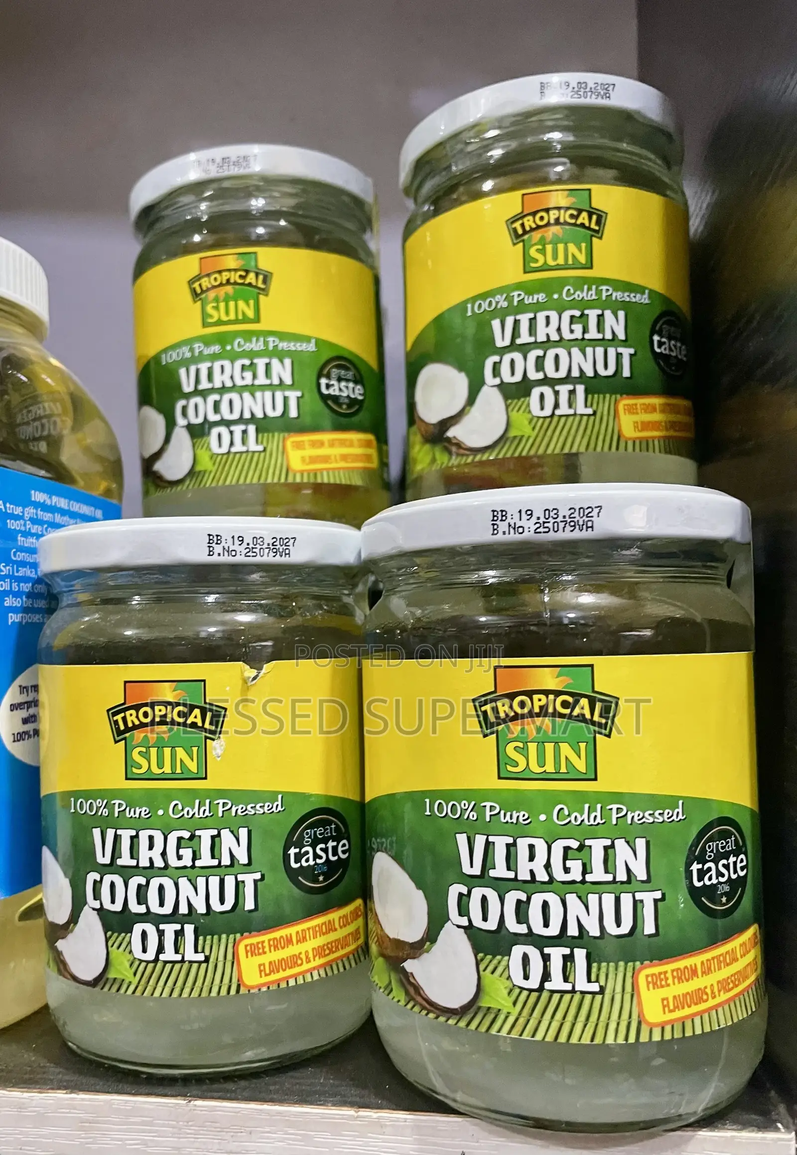 Tropical Sun 100% Pure Cold Pressed Coconut Oil