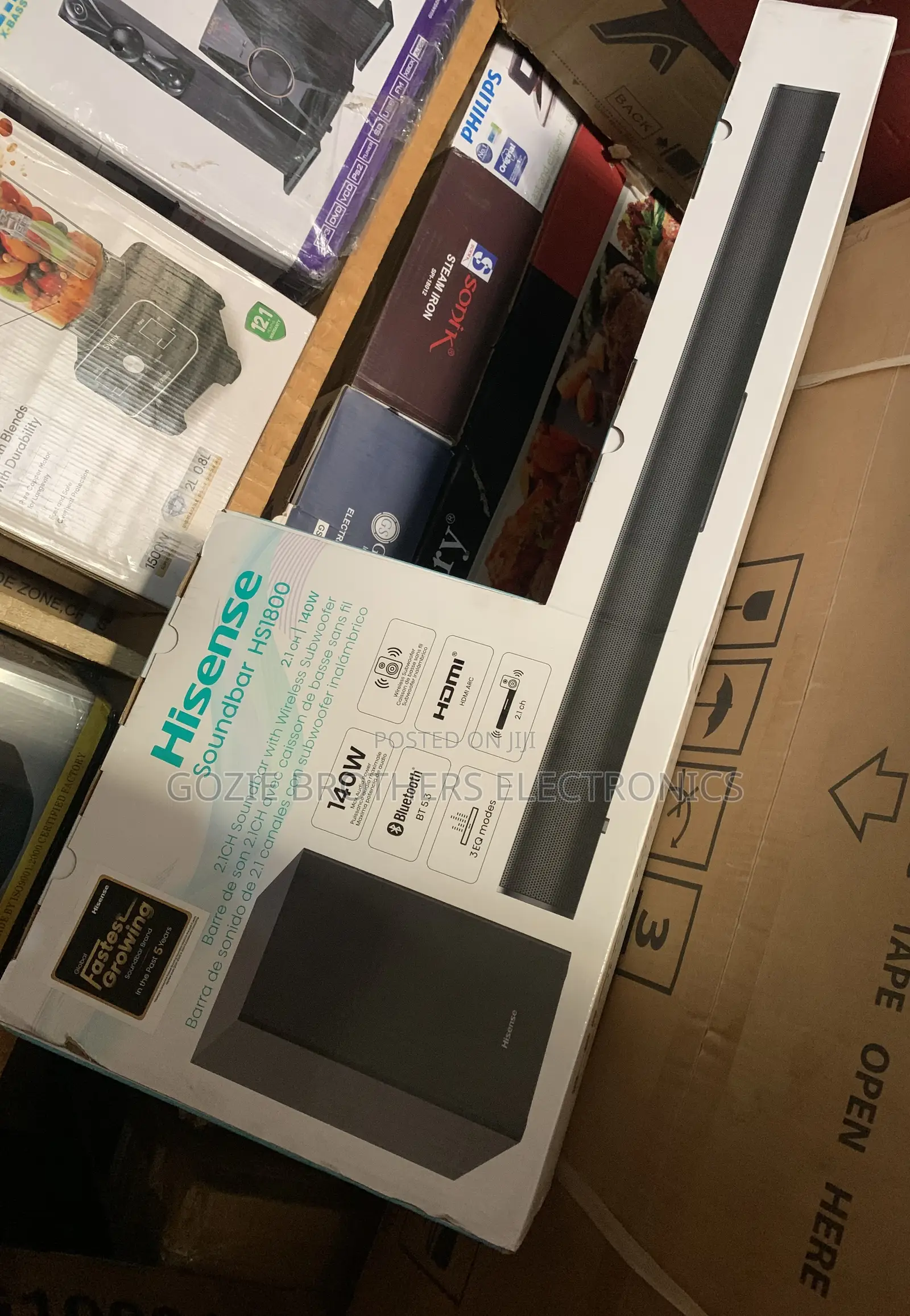 Hisense Sound Bar 140 Watts Wireless Connection And Bluetooth