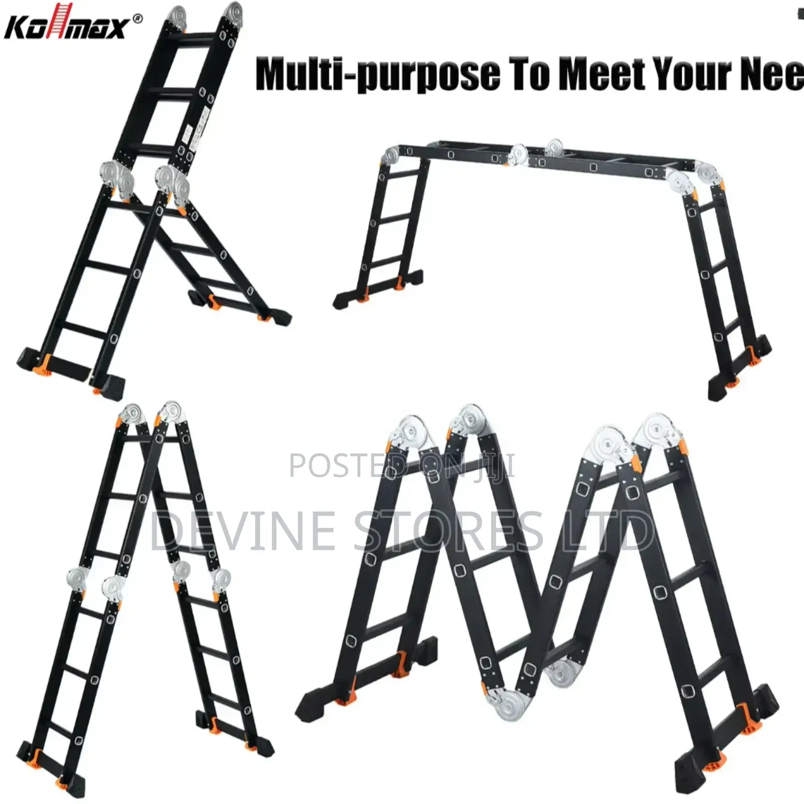 4×4 Aluminun Foldable Turkey Ladder (Heavy Duty)