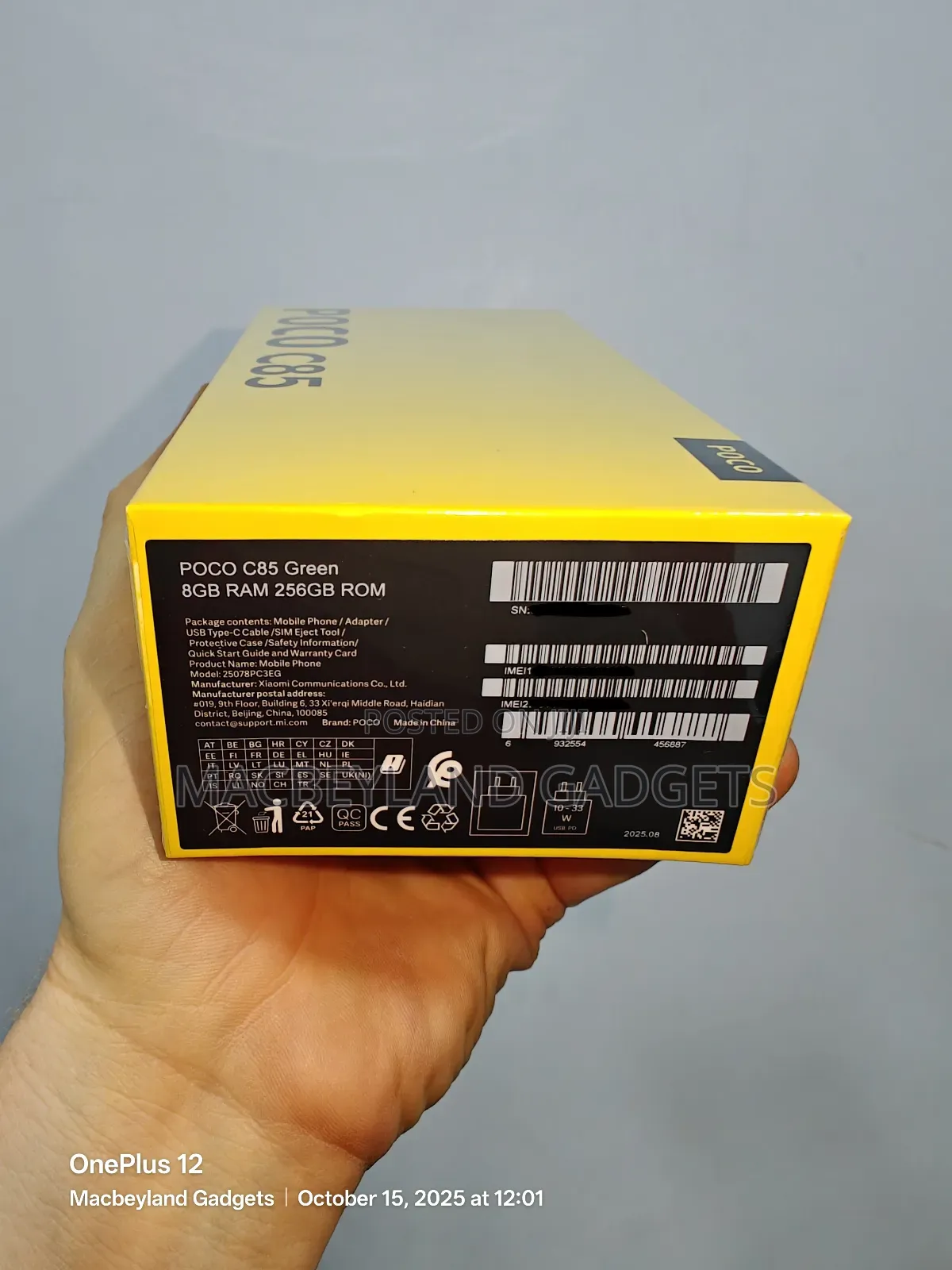 New Xiaomi Poco C85 4G 256 GB Green