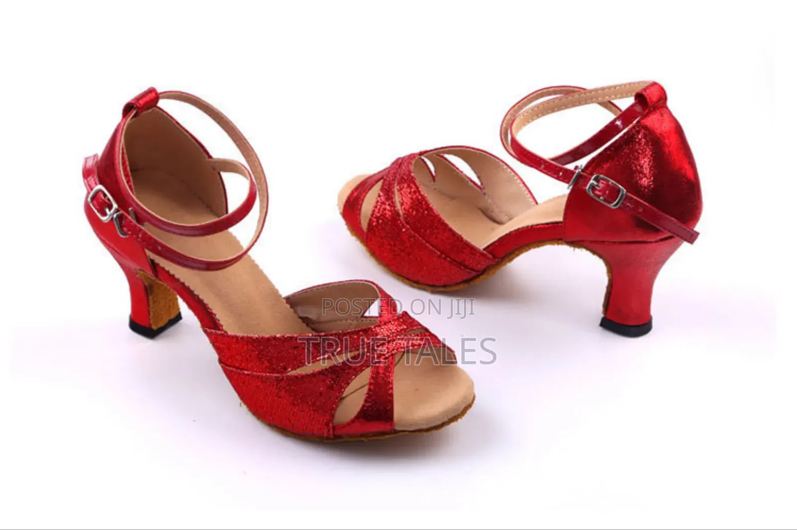 Girls Embelished Glitter Open Toe Shoes