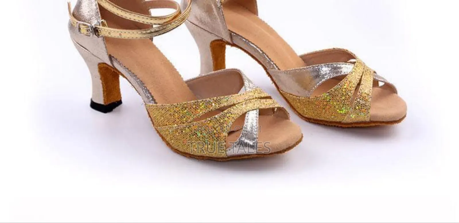 Girls Embelished Glitter Open Toe Shoes