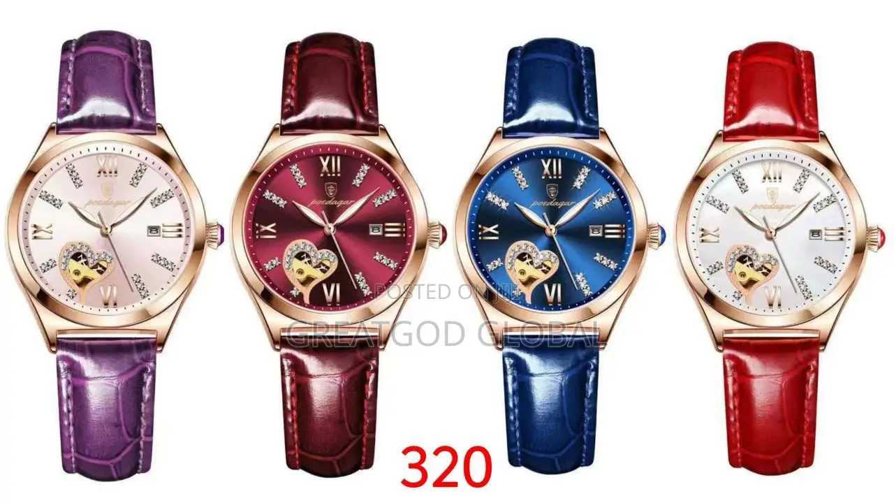 *Poedagar Ladies Leather Watch