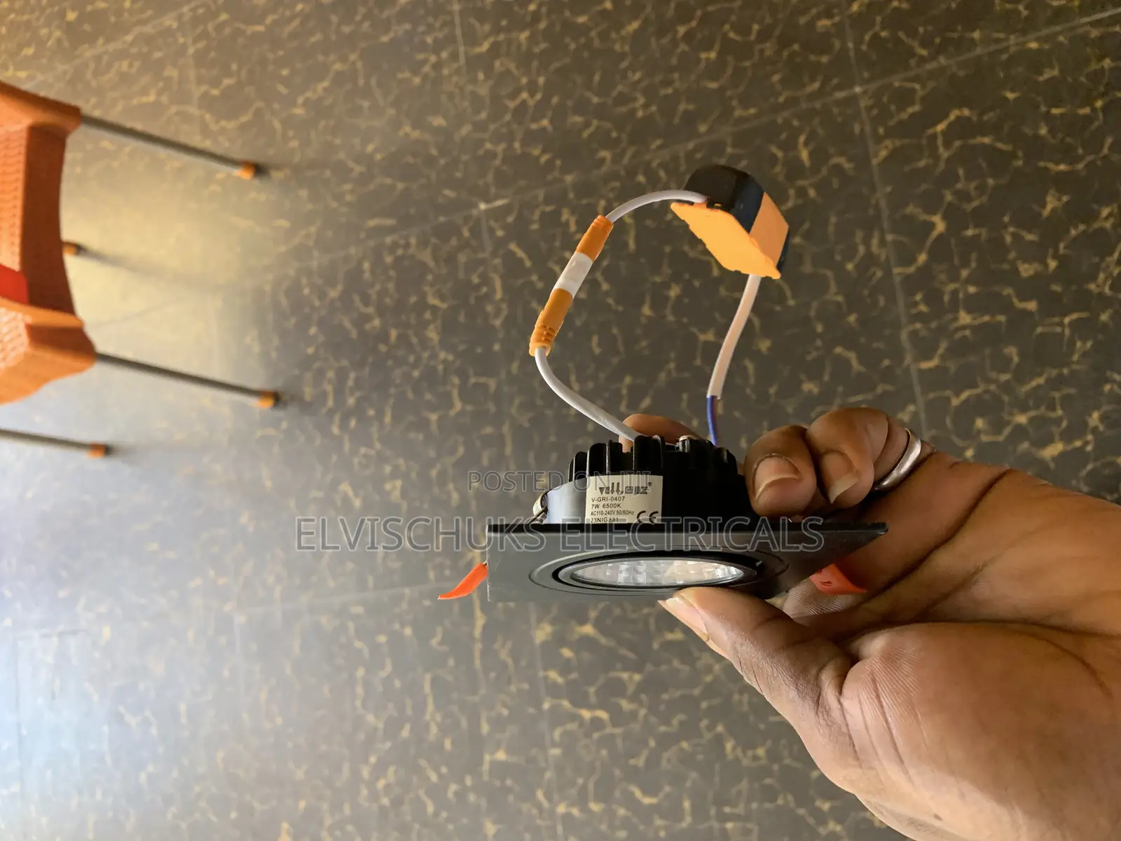 Square Black Body Spot Light – Durable Led Light for Projects