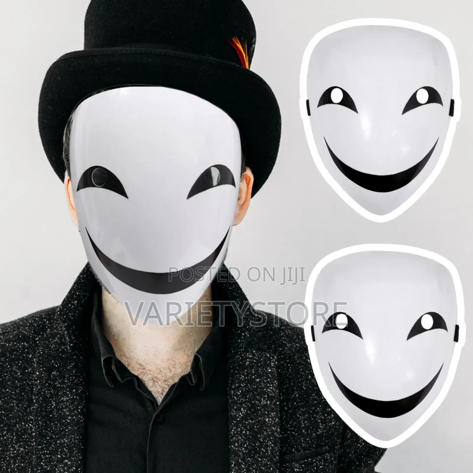 Halloween Role-Playing Unisex Smile Japanese Anime Full Face Mask