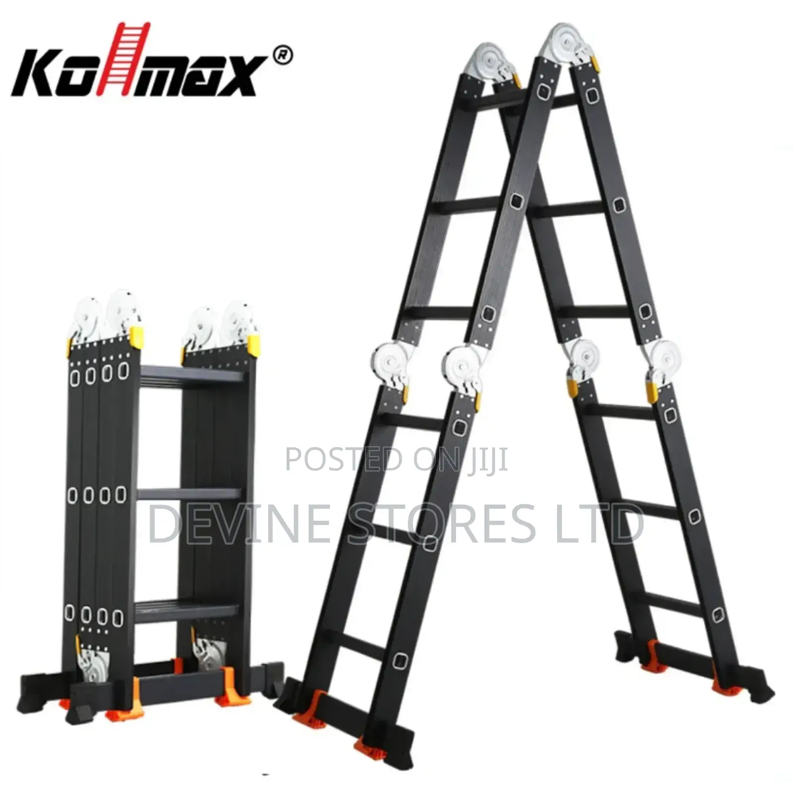 4x3 Aluminum Turkey Ladder (Black)Heavy Duty