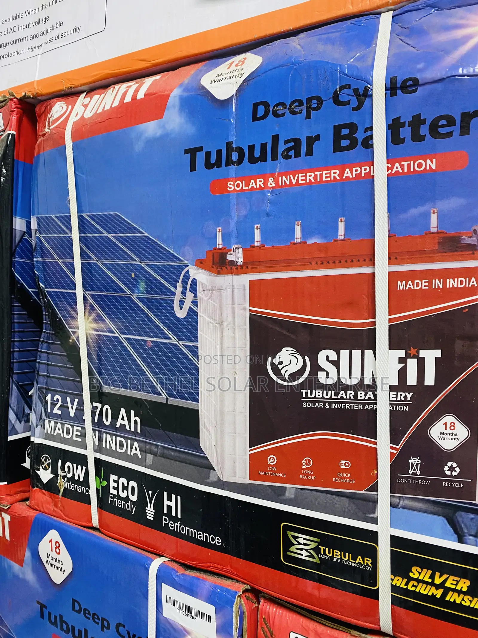 Sunfit Tubular Battery 270 Ah