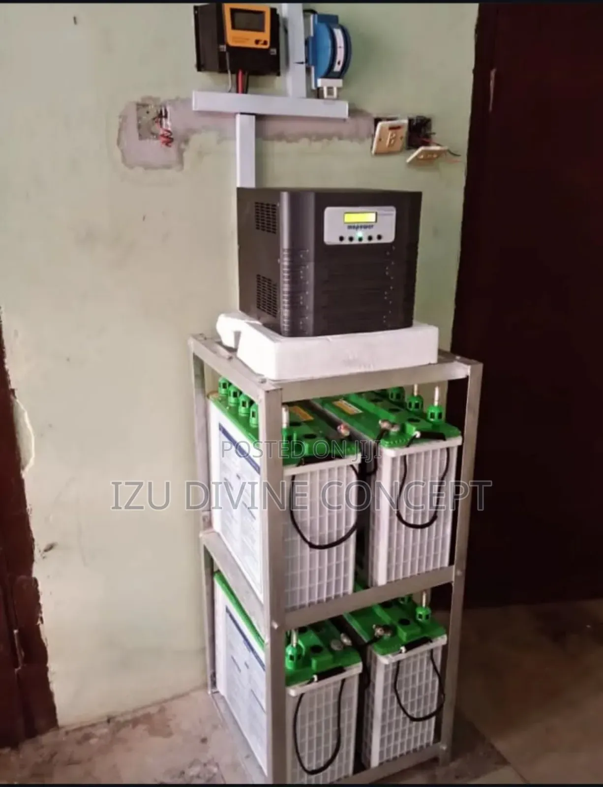 5kva Inverter Setup and 4pcs of 220amps Tubular Batteries Backup