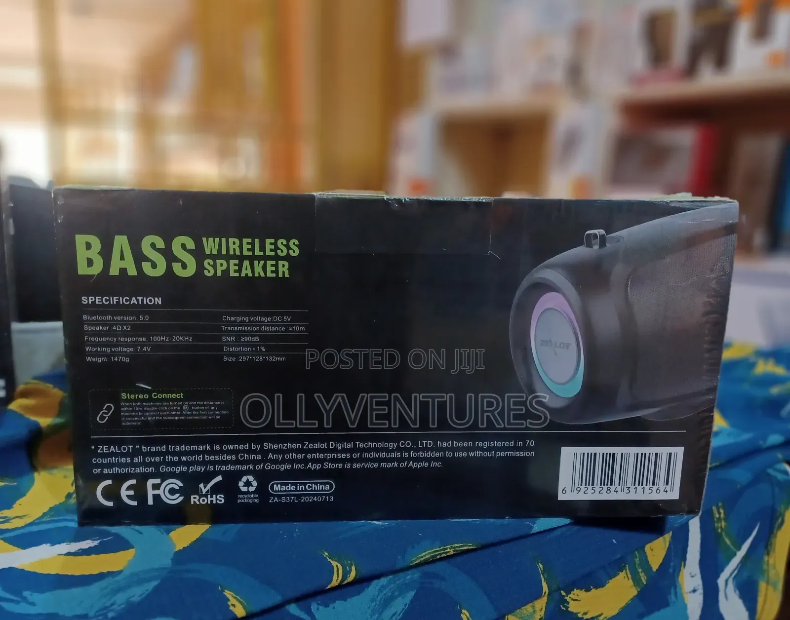 Zealot S37l Bass Wireless Speaker