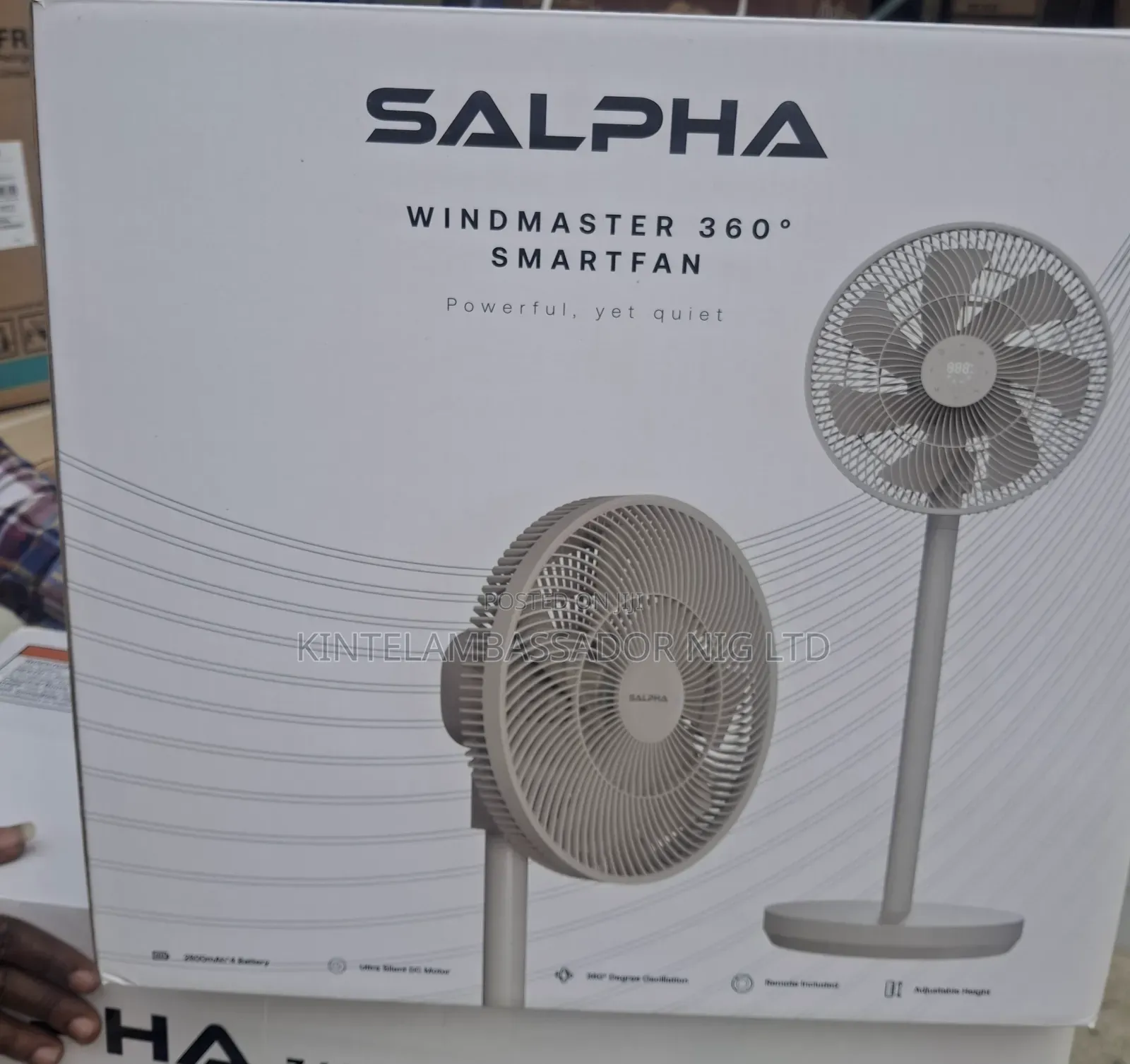 Salpha Rechargeable  360 Degree Fan
