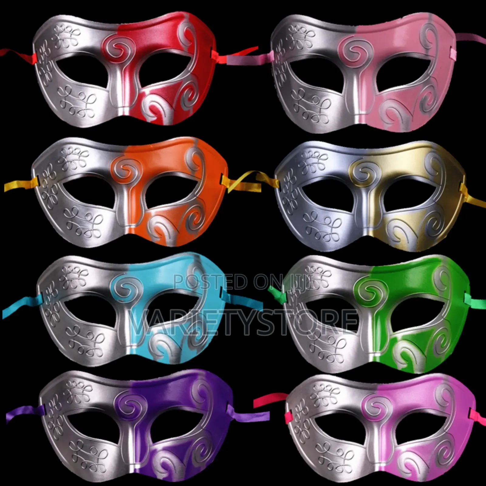 Half Face Unisex Halloween Party Mask