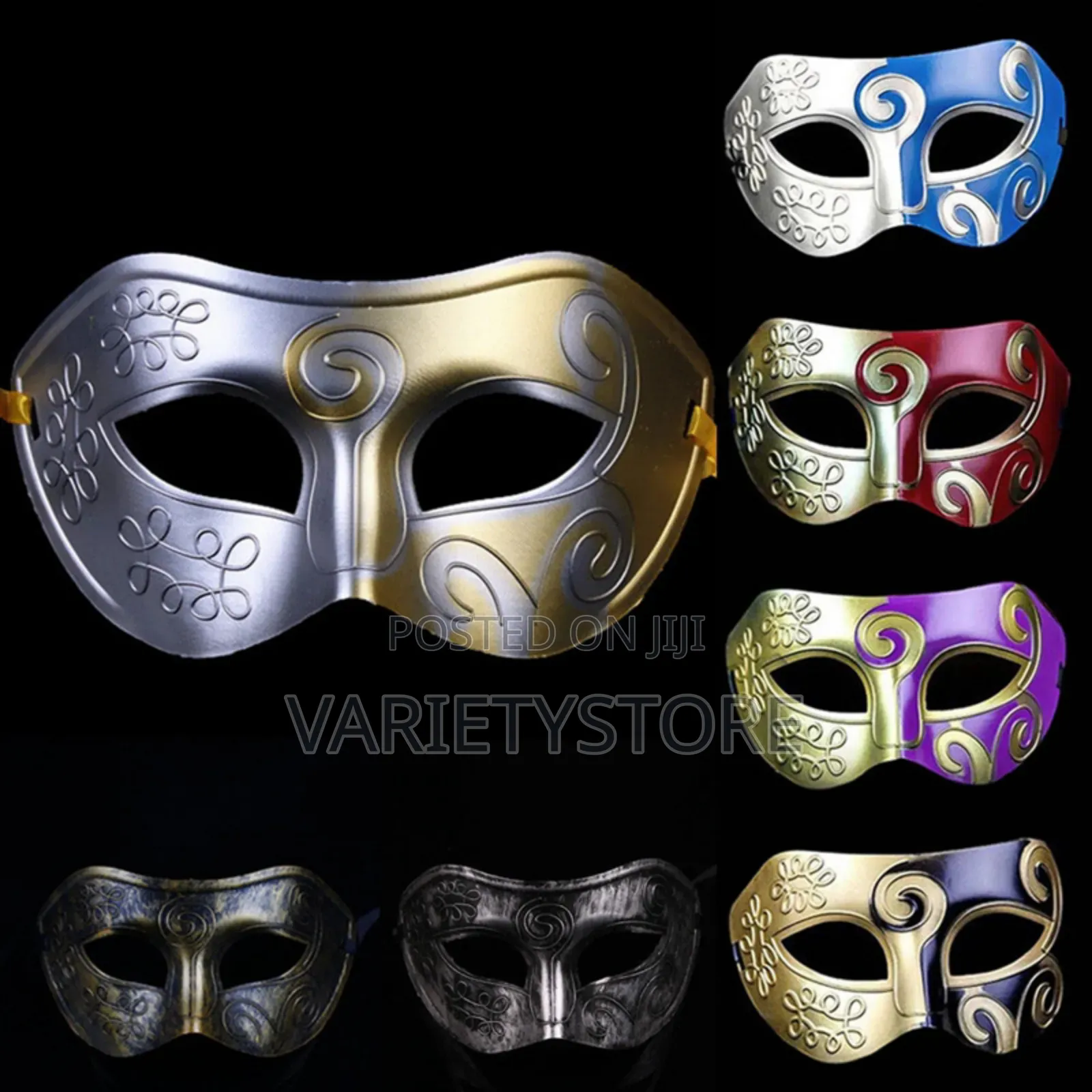 Half Face Unisex Halloween Party Mask