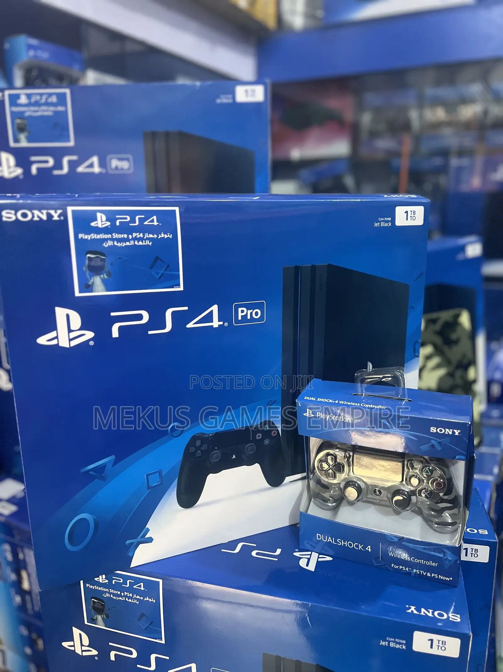 Ps4 Pro Console, Extra Pad 12 Games Both Fc26,Gta,Mk,Pes Rest