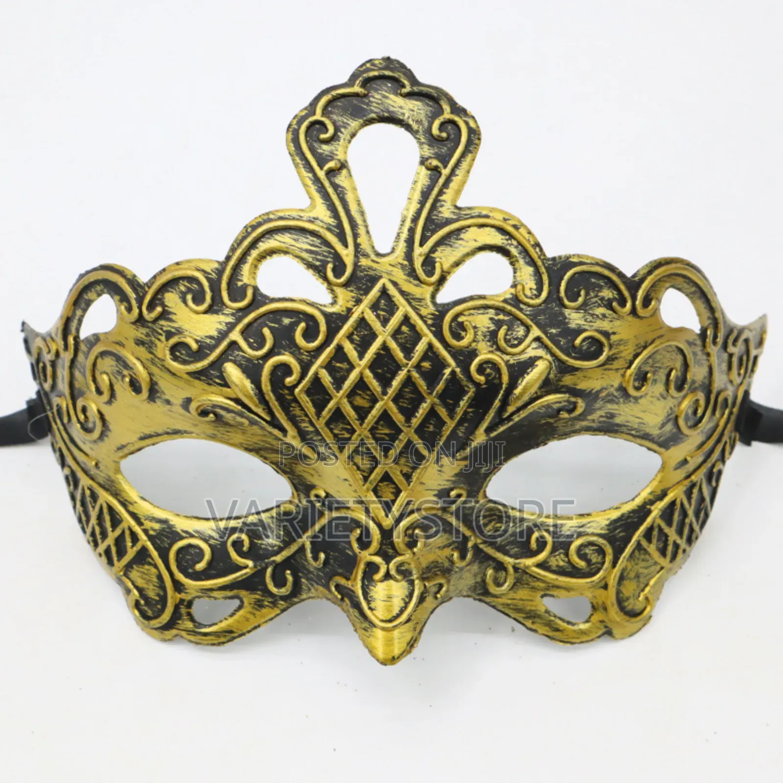Antique Gold and Silver Jazz Flat Head Mask Ball Party Unisex Mask