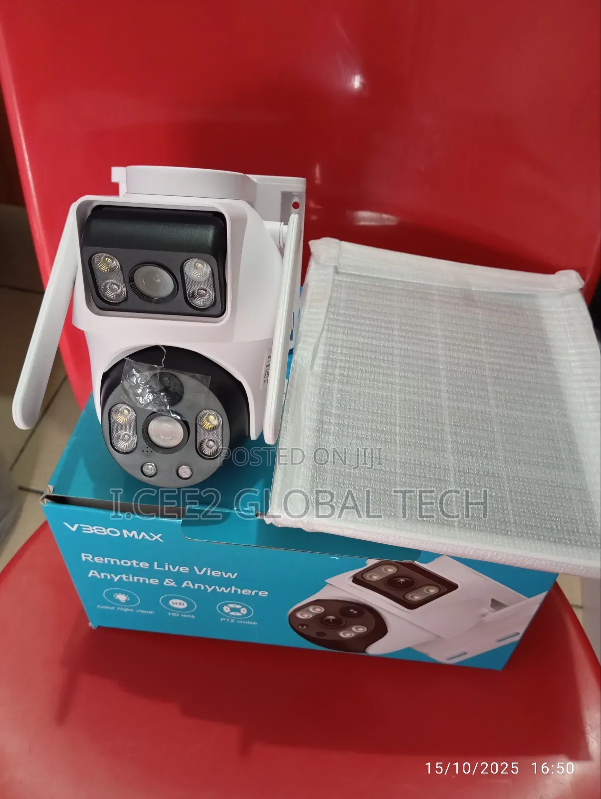V380max Dual Lens 4g Solar Camera