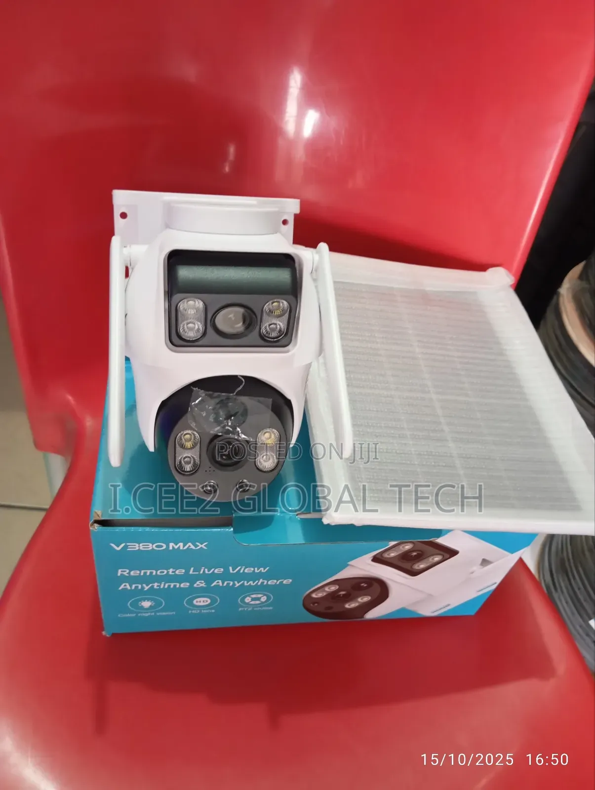 V380max Dual Lens 4g Solar Camera