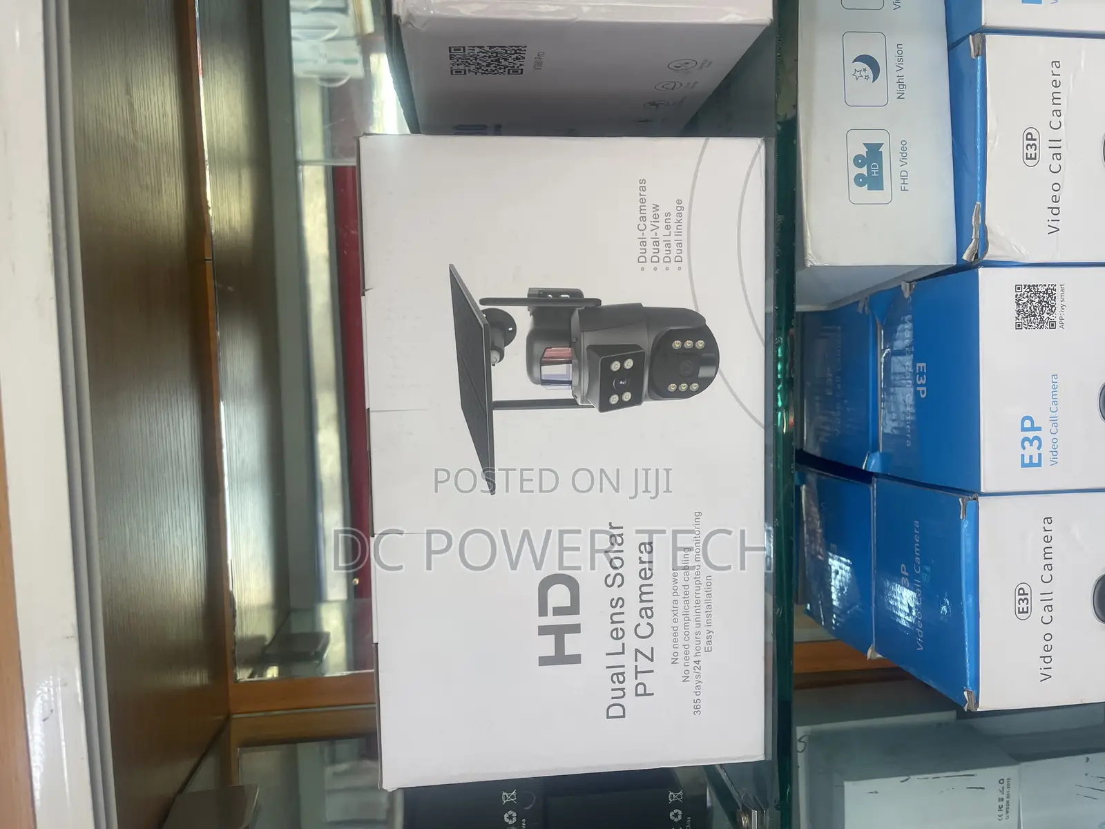 Dual Lens Cctva Solar Camera