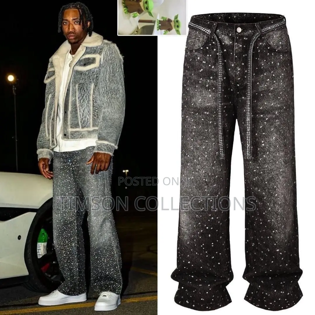 Trending Luxury Stone Baggy Jeans