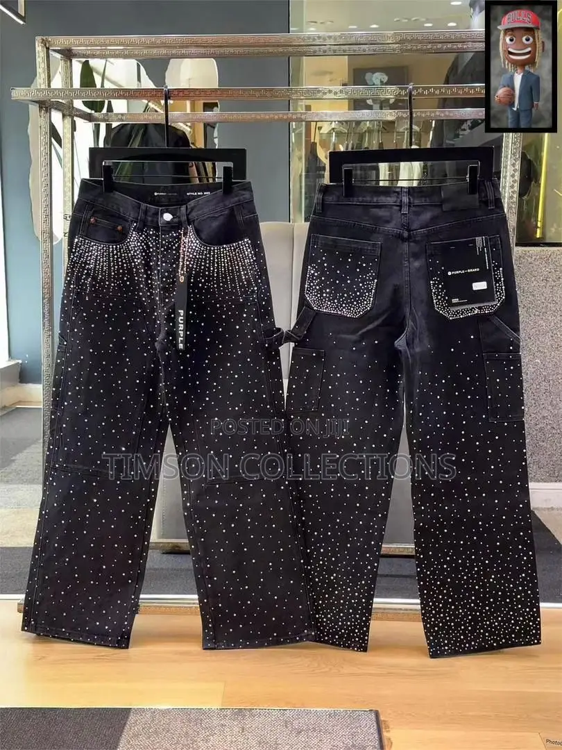 Trending Luxury Stone Baggy Jeans