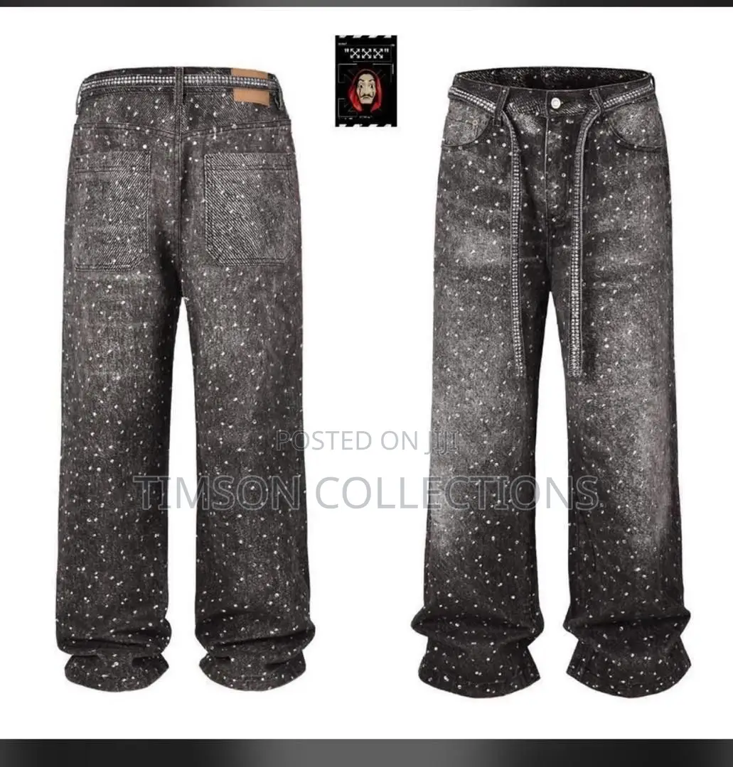 Trending Luxury Stone Baggy Jeans