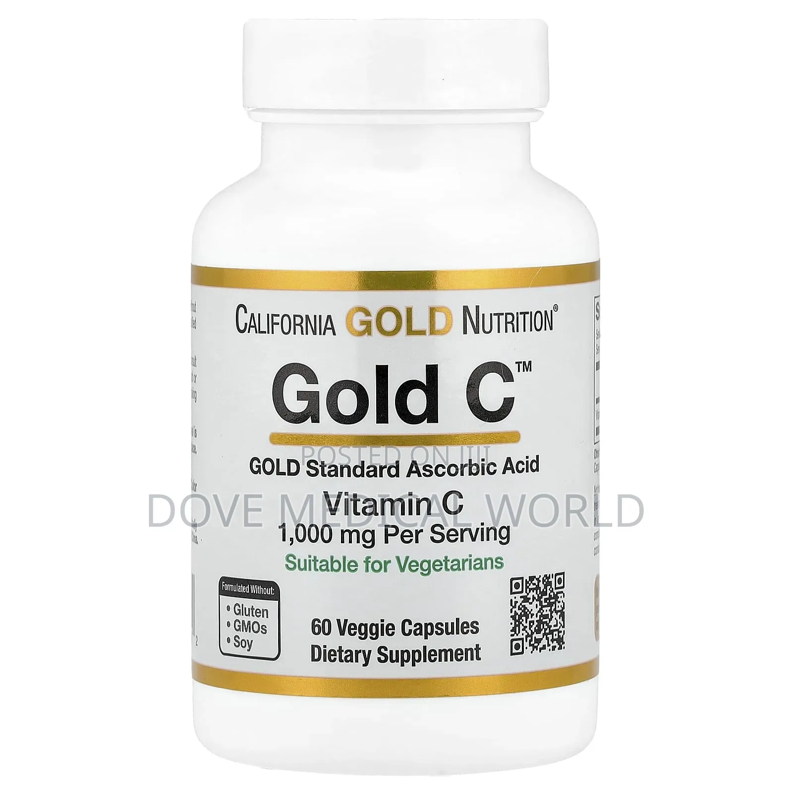 Gold Ctm, Usp Grade Vitamin C, 1,000 Mg, 60 Veggie Capsules