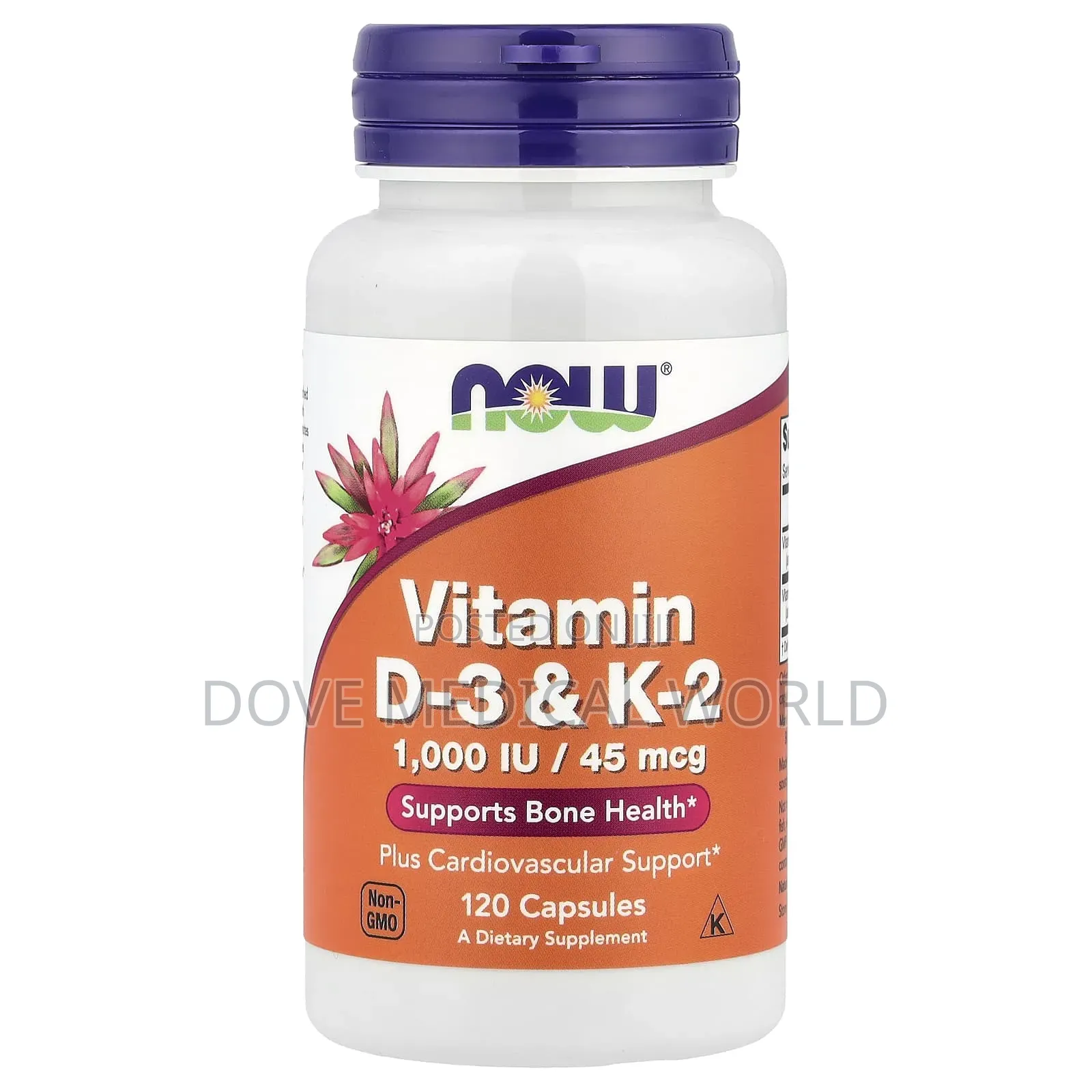 Vitamin D-3 K-2, 120 Capsules