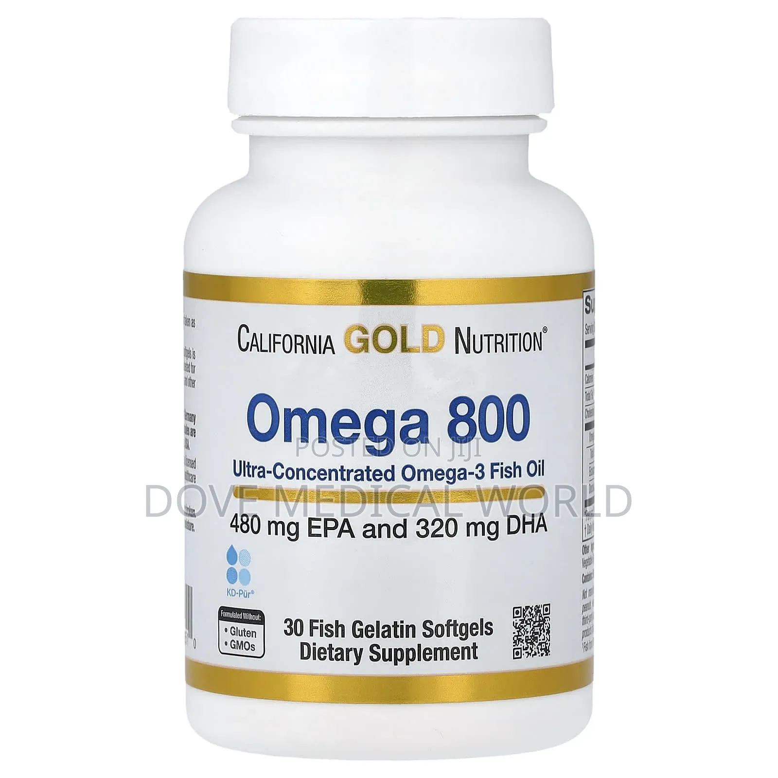 Omega 800 Ultra-Concentrated Omega-3 Fish Oil, Kd-Pur Triglyceride