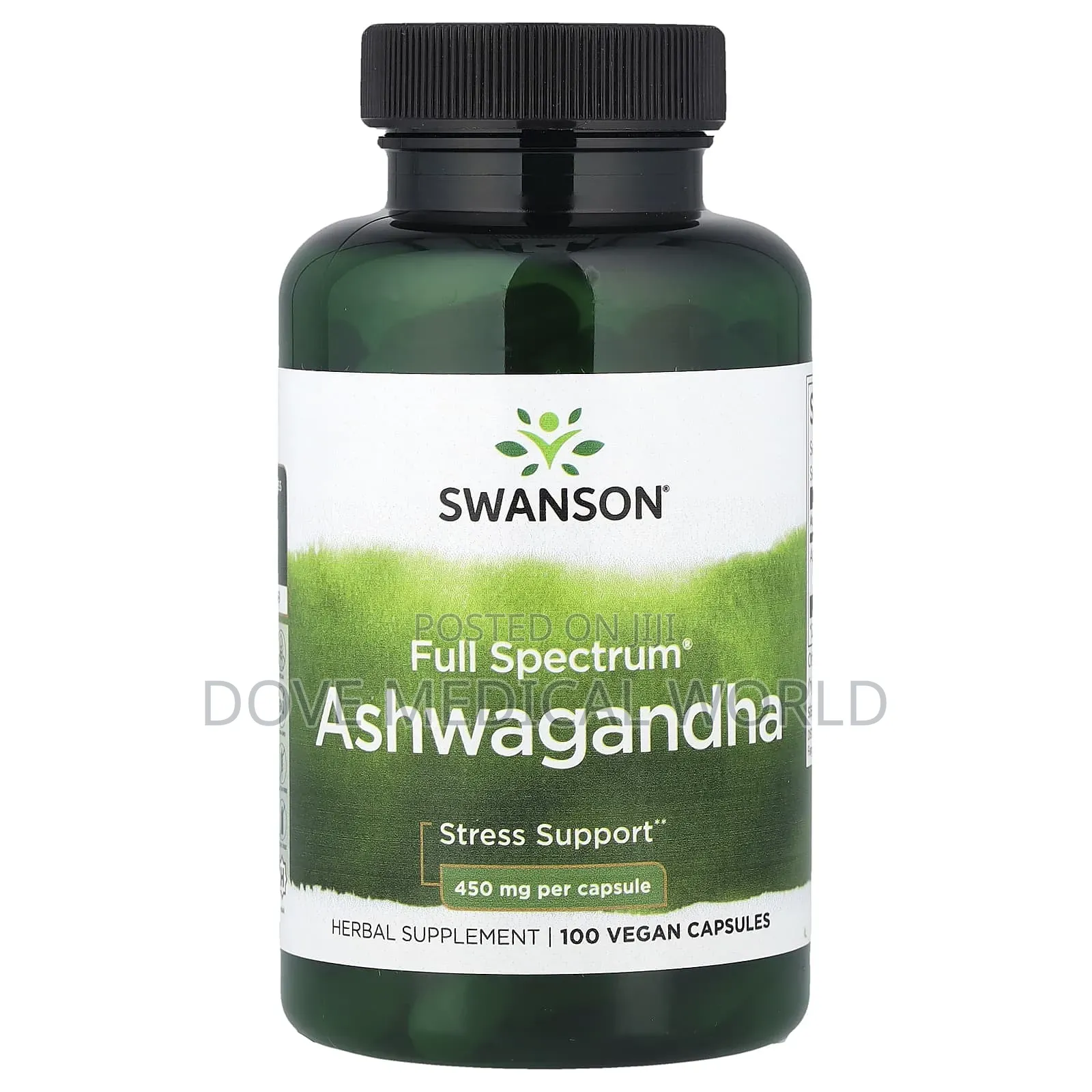 Ashwagandha, 100 Vegan Capsules (450 Mg Per Capsule)