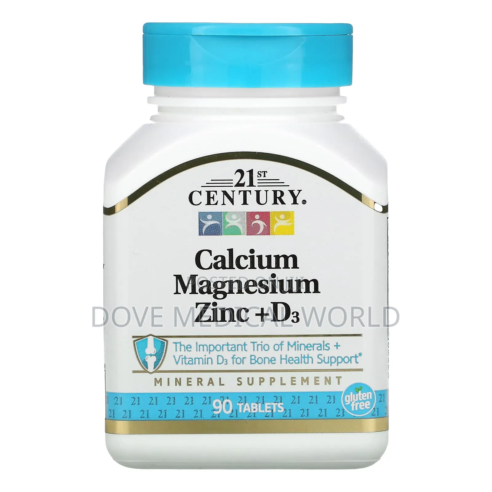 Calcium Magnesium Zinc + D3, 90 Tablets