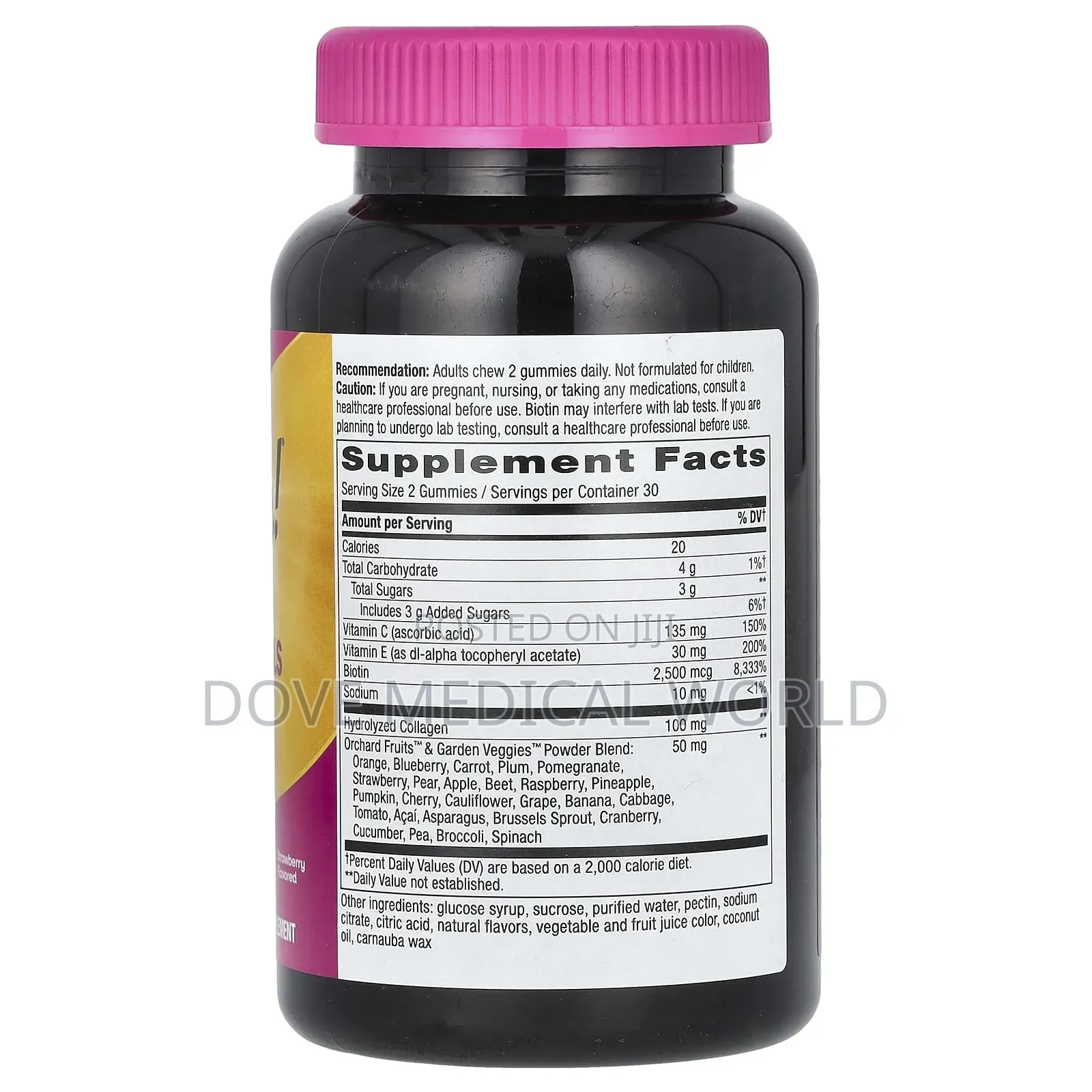 Alive! Hair, Skin Nails Gummies, Strawberry, 60 Gummies