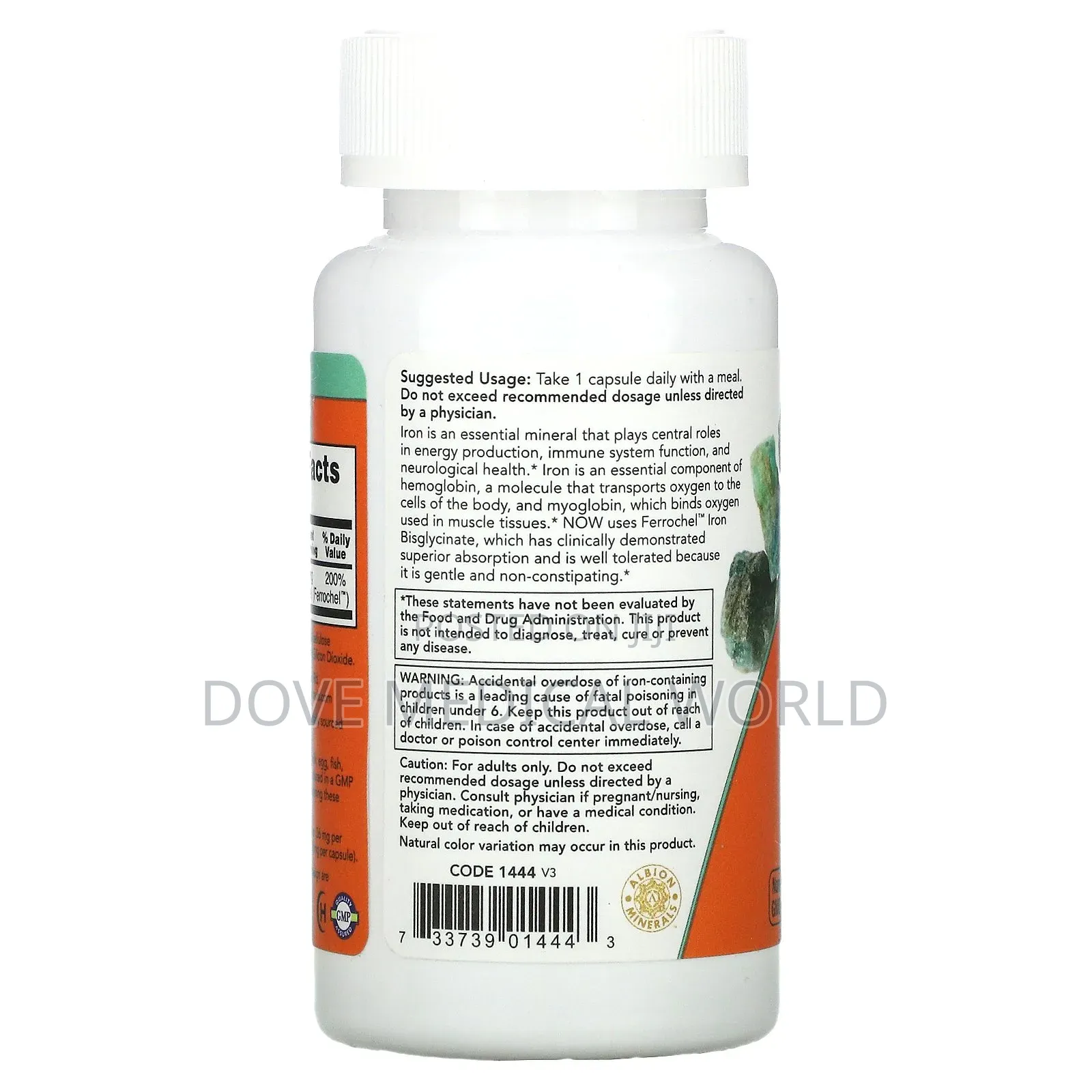 Iron, 36 Mg, 90 Veg Capsules