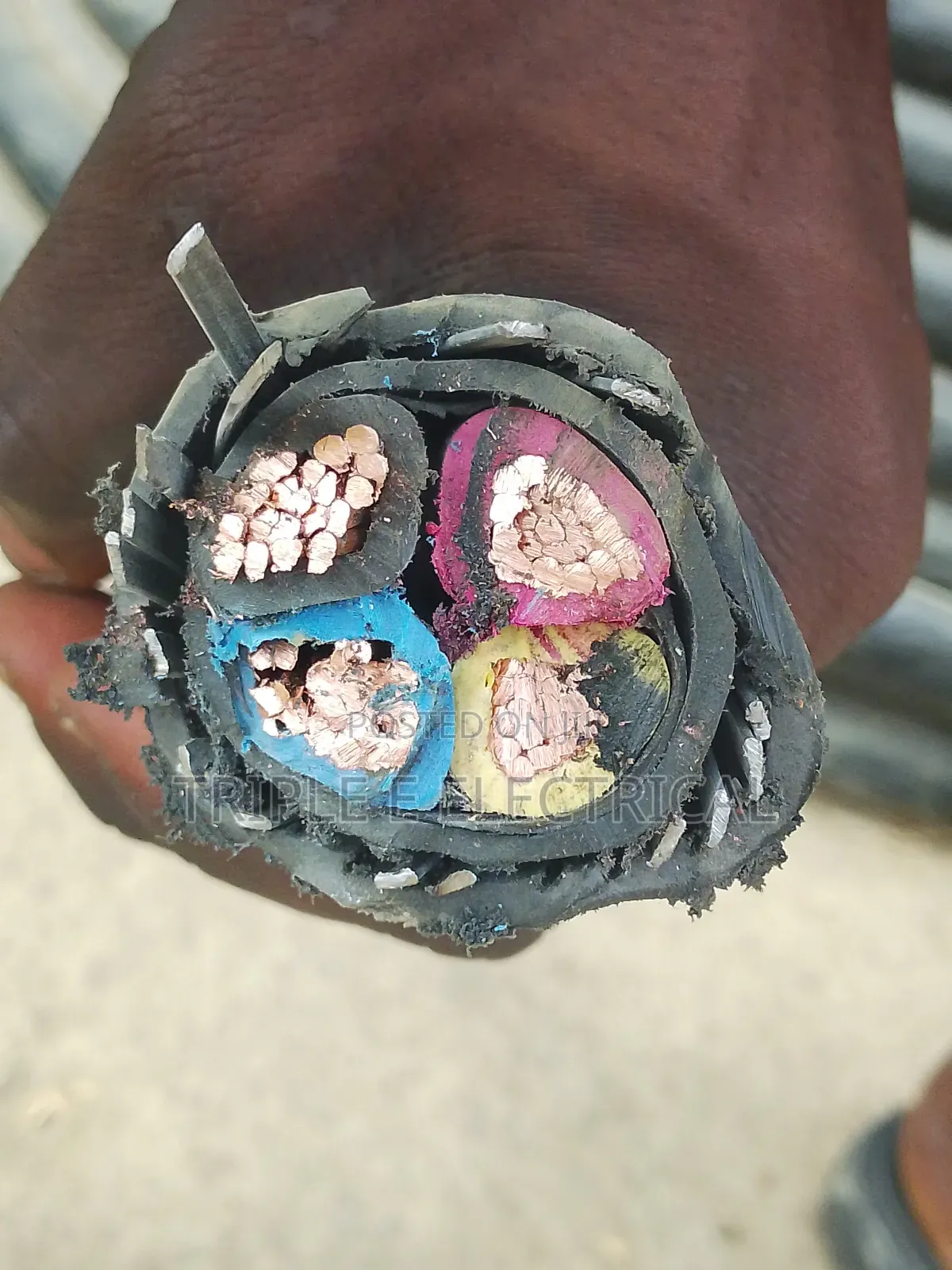 35mm 4 Core Armoured Cable  Pure Copper
