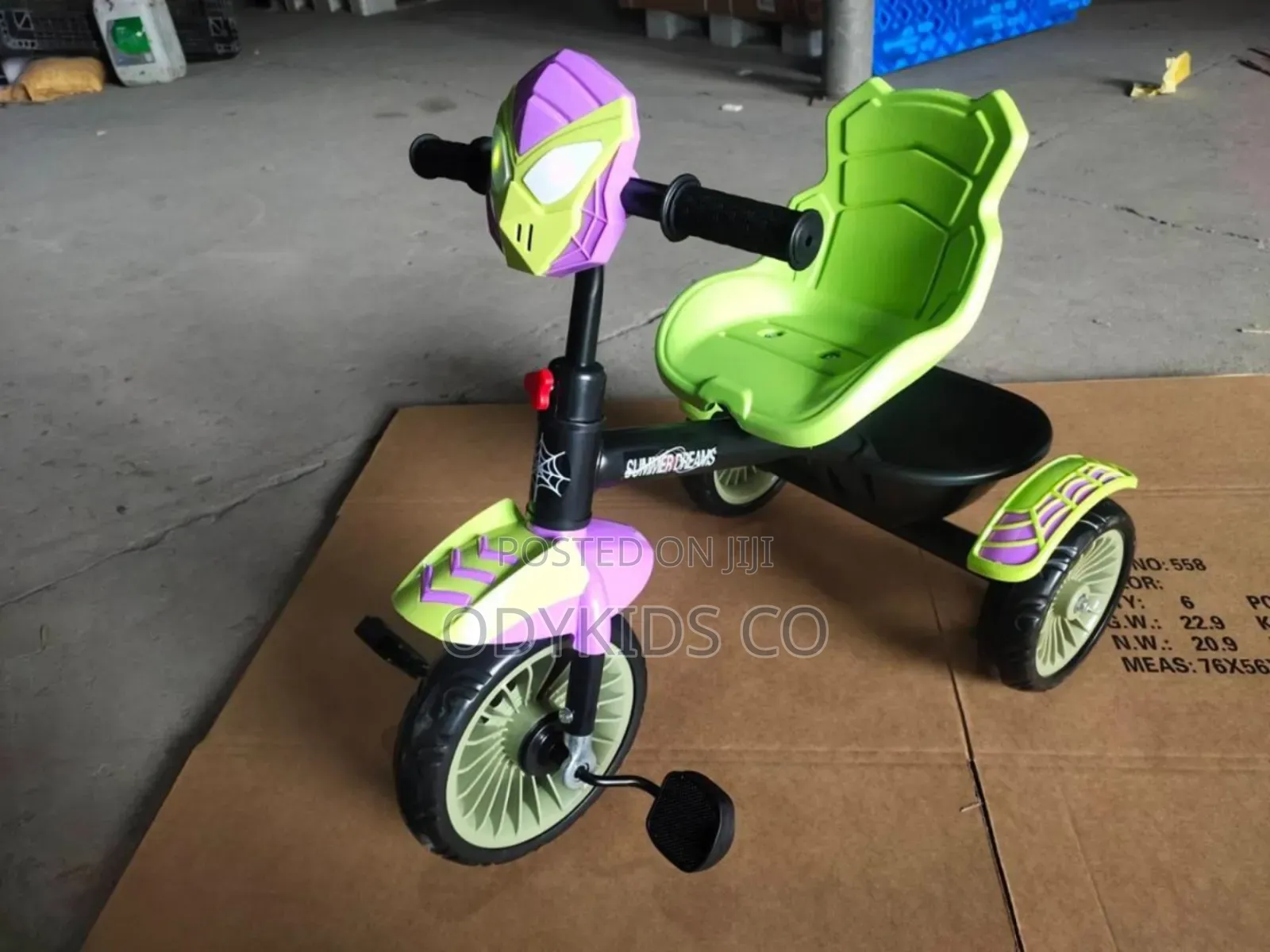 Cool Style 3-Wheel Kids Tricycle for 2
To 4 Year Children