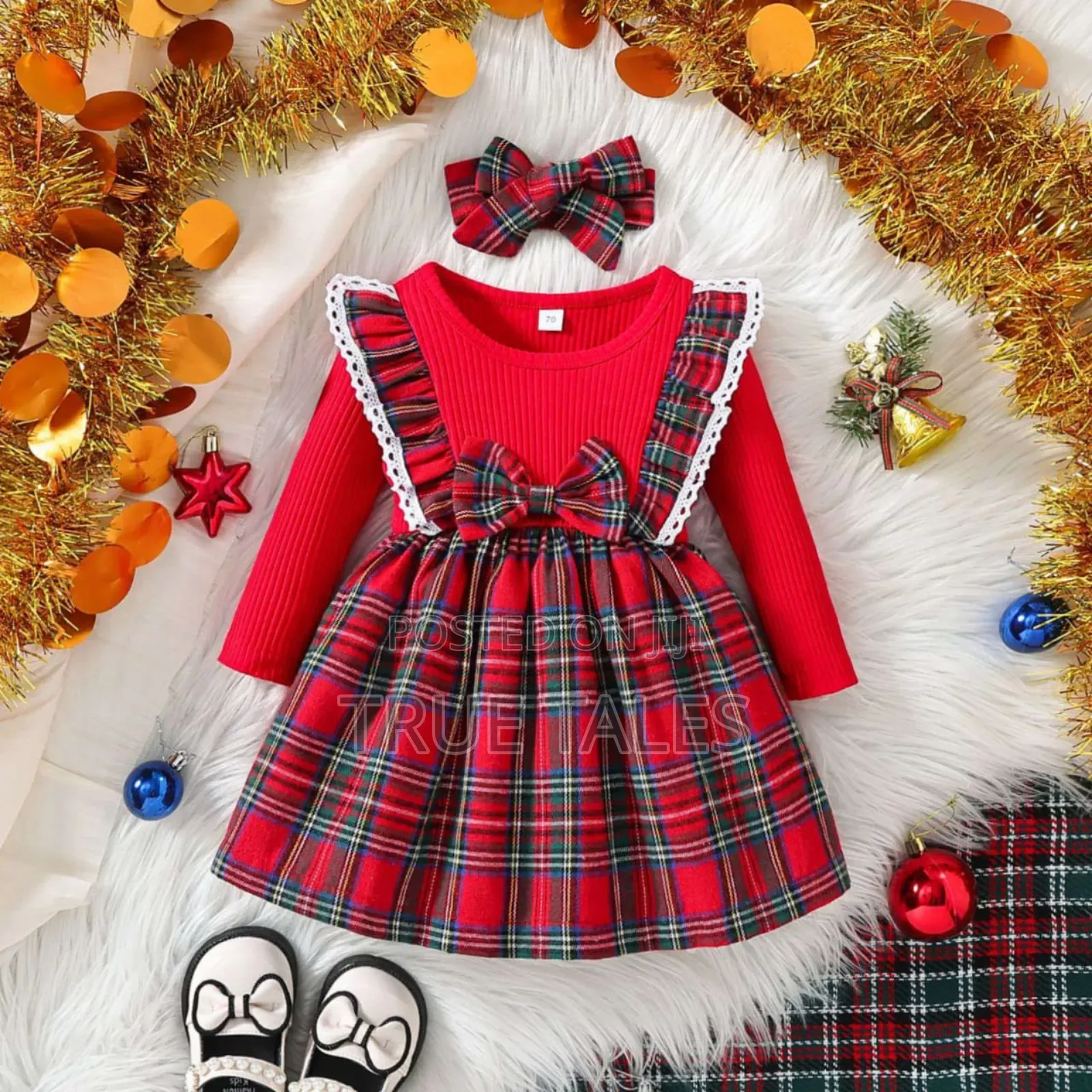 Baby Girls Dress With Hair Bow
