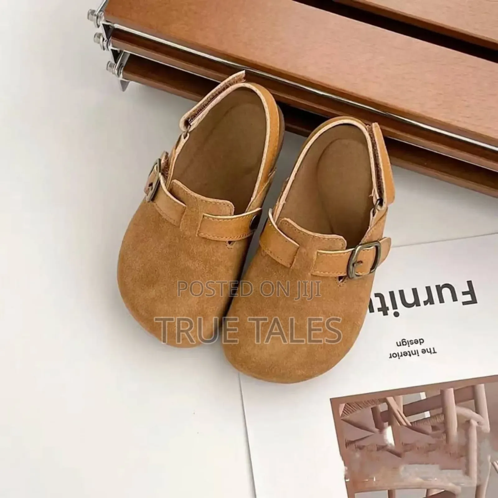 Unisex Boy's And Girls Suede Clog Sandals